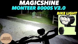 Magicshine Monteer 8000S V20 Bike Light  Review [upl. by Oinesra]