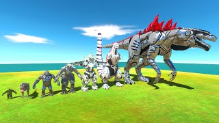 EVOLUTION of Robot Zilla VS Red Team  Godzilla Size Comparison  ARBS [upl. by Enimzaj]