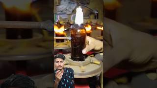 Whisky Bottle To Glasses Making 😱 fire Making Glassmaking Shorts [upl. by Leta]