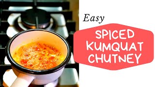 Easy spiced kumquat chutney Recipe [upl. by Eidde663]