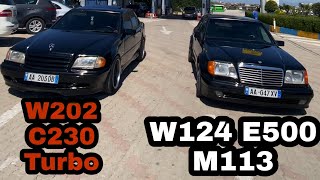 W124 E500 M113 amp W202 C230 Turbo M111 [upl. by Ardnovahs366]