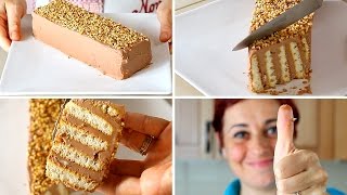 MATTONCINO DOLCE DI BENEDETTA Ricetta Facile Senza Cottura  Nutella Brick Cake Easy Recipe [upl. by Gawain287]