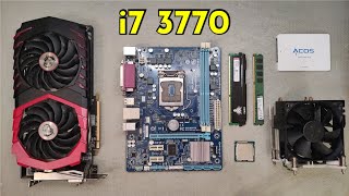 CORE I7 3770  RX 480 4 GB  GIGABAYT  GA H61MDS2 PC ASSEMBLY [upl. by Bhatt]