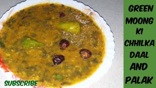 SPICY 🔥🥵 GREEN MONG KI CHHILKA DAAL AND PALAK TEASTY RECIPE MADE BY FAIZA KHAN [upl. by Casabonne]