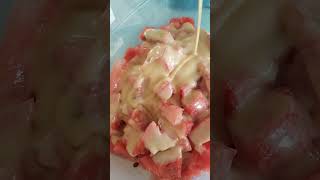 I know you like it too Watermelon with condensed milk mix with ice [upl. by Allistir]