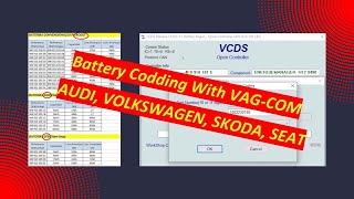 Codificar batería con VagCom Audi Volkswagen Skoda Seat Battery Change and codding [upl. by Nnaeoj]