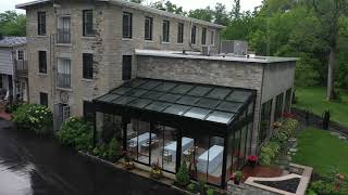 Sunroom Dynamic  fully retractable glass skylight with sliding glass doors [upl. by Sicular]