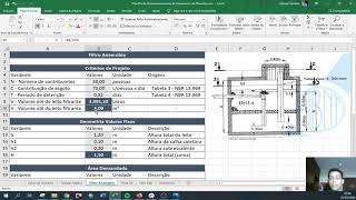 TAR  Dimensionamento de Filtro Anaeróbio  Direto do Excel [upl. by Josselyn]