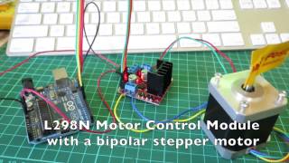 Arduino stepper motor control with L298N [upl. by Enilasor743]