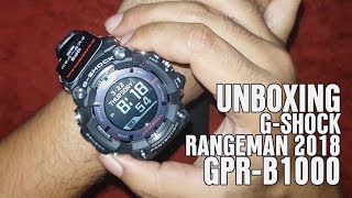 Unboxing GShock Rangeman 2018  GPRB1000 with English youtube subtitles [upl. by Bixby538]