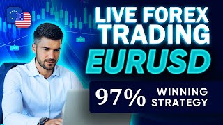 Live Forex Trading EURUSD  Strategies amp Signals 07012024 [upl. by Primavera311]