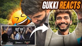 Gukesh Reacts To Sagar And Amrutas Reaction And Go Go Guki Song [upl. by Lewse]