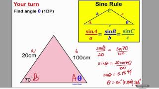 Sine and Cosine Rule 1 GCSE Higher Maths Tutorial 17 [upl. by Novahs]