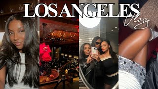 DECEMBER VLOG  Visiting my Besties in LA HUGE Sephora Haul Silk Press Season [upl. by Anahsed773]