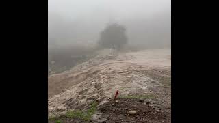 Montecito’s Cold Spring Debris Basin During Jan 9 2023 Storm [upl. by Airenahs491]