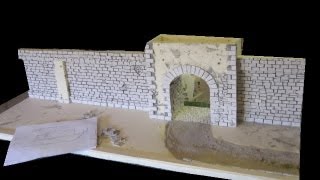 Diorama Stadtmauer Mittelalter Teil 1 [upl. by Dnivra]