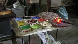 How Murano Millefiori Glass Is Made In A Glass Factory In Venice Italy [upl. by Hess]