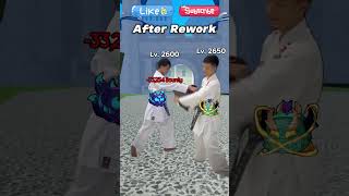 Kitsune vs Dragon before and after Rework bloxfruits memebloxfruits pvpbloxfruits [upl. by Kaufmann350]