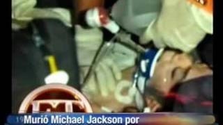 La Primera Noticia de La Muerte de Michael Jackson Español [upl. by Ecinreb95]