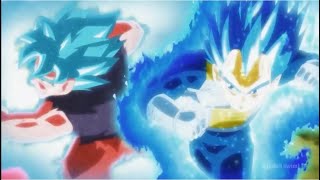 SSB Kaioken Goku and SSBE Vegeta Vs Jiren English Dub Funimation Dragon Ball Super Episode 123 [upl. by Teerprug]