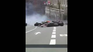 POV from both Sergio Perez amp Kevin Magnussen during the F1 crash at Monaco 👀 shorts [upl. by Sontag702]