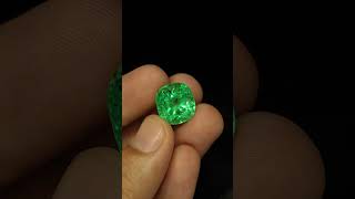 Natural Emerald  Origin Colombia  Weight 1437 Carat emerald emeraldearrings emeraldstone [upl. by Annoynek]