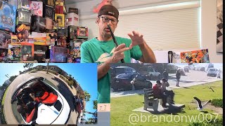 Insta360 X3 1RS 1 inch cmosFIrst Look with 360 degree views La Jolla beach Viozan Selfie stick [upl. by Adelaide319]