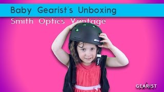 UNBOXING THE SMITH OPTICS VANTAGE SNOW HELMET WITH BABY GEARIST [upl. by Siugram]