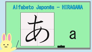 Alfabeto Japonês  hiragana ひらがな parte 1  Aula de Japonês [upl. by Eniawd191]