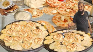 Butter Paratha Recipe  Makhan Paratha Making  Street Food Karachi  Churri  Fahad Sherazi [upl. by Kermie]