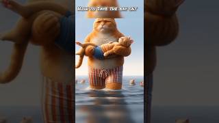 How to save cat baby🐈 kucing pet meow memes ai caty kittan billi cat animals [upl. by Birkner]