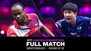 FULL MATCH  Quadri Aruna vs Tomokazu Harimoto  MS R32  WTTFrankfurt 2024 [upl. by Nomae555]