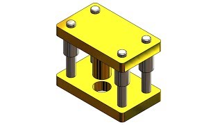 ⚡ SOLIDWORKS TUTORIAL 10  Design and assembly of press tool assembly [upl. by Yerocal768]