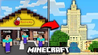 100 WIDZÓW buduje POLSKĘ w MINECRAFT nie wierzę co zbudowali XD [upl. by Emmeline]