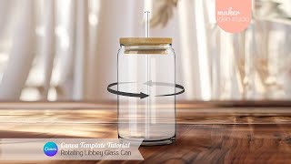 Rotating Libbey Glass Mockup Canva Tutorial Libbey Glass Can video Mockup [upl. by Hambley444]