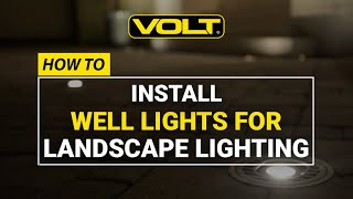 How to Install Well Lights for Landscape Lighting [upl. by Ilrac]