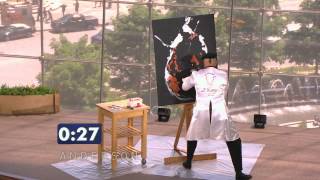 Speed Painter Takes Stage in Andersons Viewers Got Talent [upl. by Woodsum]