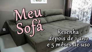 SOFÁ CONNECT RETRÁTIL E RECLINÁVEL SUEDE AMASSADO DE 4 LUGARES RIFLETTI ESTOFADOS  DAI SINIS [upl. by Nemraciram]