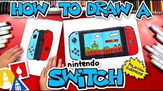 How To Draw A Nintendo Switch Folding Surprise [upl. by Arlyn256]