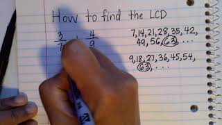 How To Find The LCD  Least Common Denominator [upl. by Aikemahs]