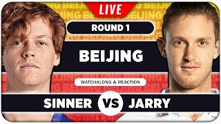 SINNER vs JARRY ● ATP Beijing 2024 ● LIVE Tennis Watchalong Stream [upl. by Ifar]