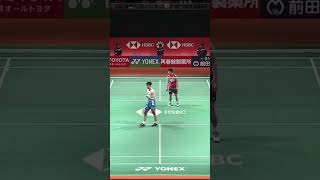 Li Shi Feng Trick Shot‼️shorts badminton sports [upl. by Amalie95]