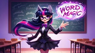 Twilight Sparkle Sesquipedalian Word Magic Equestria Girls My Little Pony Fan Video AI Generated [upl. by Rehpetsirhc]