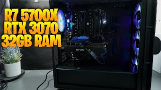 ENSAMBLE PC  RYZEN 7 5700X RTX 3070 amp 32GB RAM [upl. by Zwart]