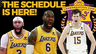 Lakers Schedule Release Live [upl. by Ilime]