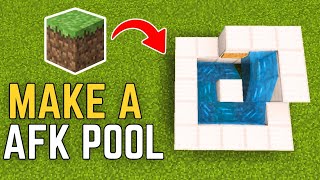 How To Make AFK Pool In Minecraft 2024 [upl. by Sofko]