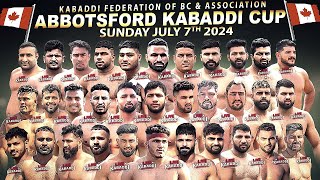 LIVE  Abbotsford Kabaddi Cup 2024  Canada Kabaddi [upl. by Ynnav603]