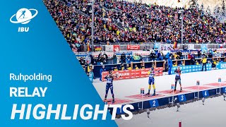 World Cup 2324 Ruhpolding Women Relay Highlights [upl. by Eniamraj]