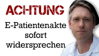 Achtung  wichtige Argumente für den Widerspruch der ePA [upl. by Jamille]