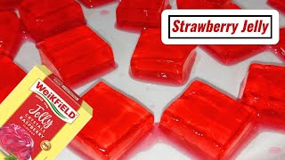 Weikfield Jelly Crystals Strawberry Flavour  Homemade Instant Jelly Recipe [upl. by Hahn]